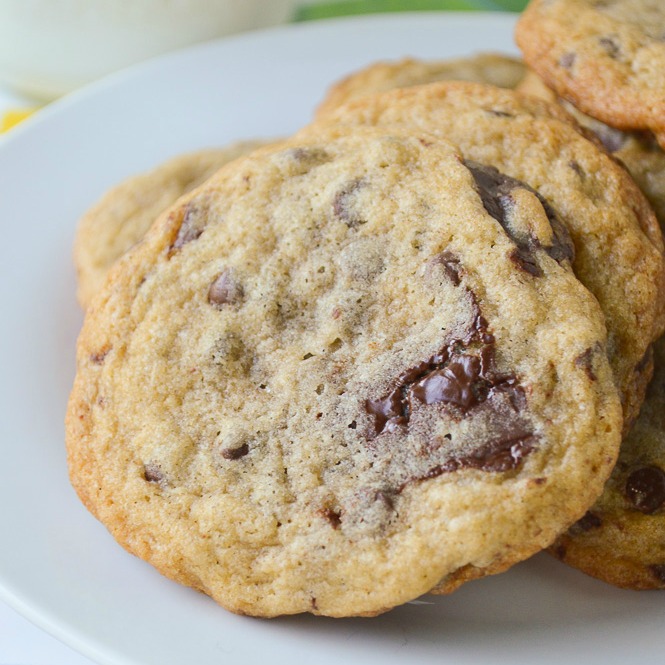 Chewy Salted Chocolate Chip Cookies - Sugar Dish Me