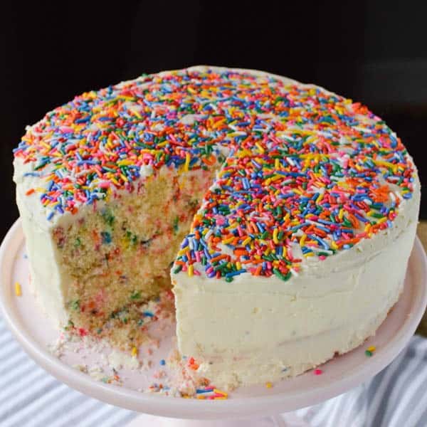 Funfetti Cake From Scratch - Sugar Dish Me