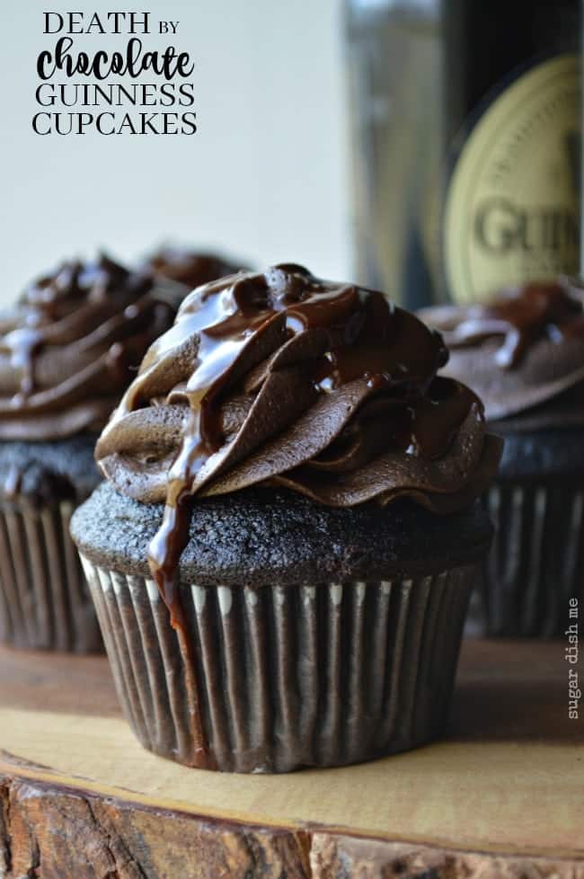 Death by Chocolate Guinness Cupcakes - Sugar Dish Me
