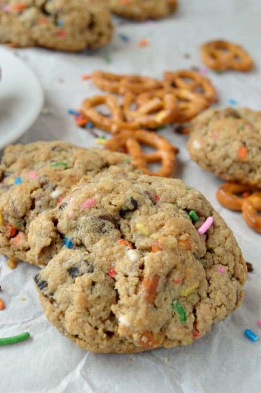 Loaded Peanut Butter Oatmeal Cookies - Sugar Dish Me