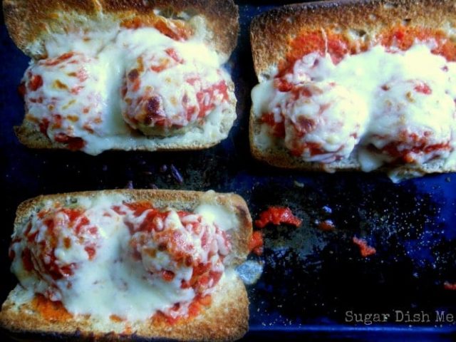 Cheesy Easy Meatball Subs Sugar Dish Me 