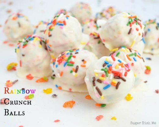 Rainbow Crunch Balls - Sugar Dish Me