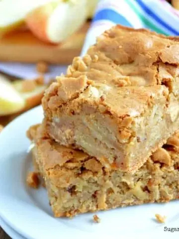 Chewy Apple Peanut Butter Bars