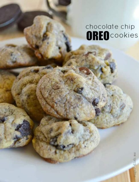 Chocolate Chip Oreo Cookies - Sugar Dish Me