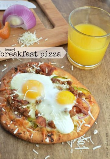 Easy Breakfast Pizza - Sugar Dish Me