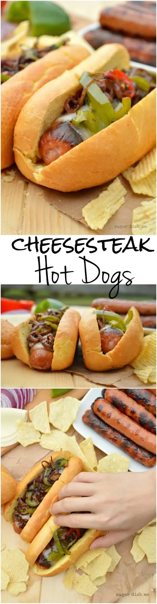 Cheesesteak Hot Dogs - Sugar Dish Me