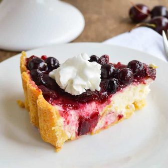 Cherry Berry Cream Cheese Pie - Sugar Dish Me