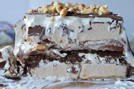 Snickers Icebox Cake