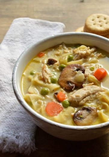 Turkey Tetrazzini Soup - Sugar Dish Me