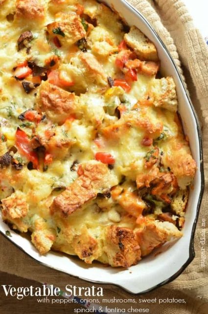 Vegetable Strata - Sugar Dish Me