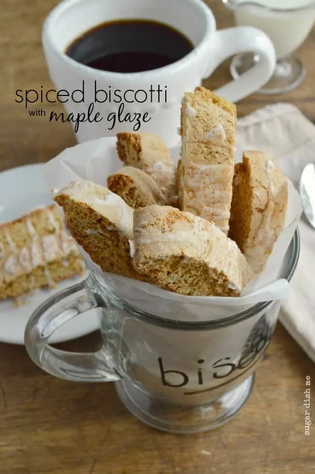 Spiced Biscotti with Maple Glaze - Sugar Dish Me