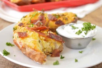 Twice Baked Breakfast Potatoes - Sugar Dish Me