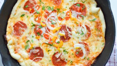Easy Cast Iron Pizza – A Couple Cooks