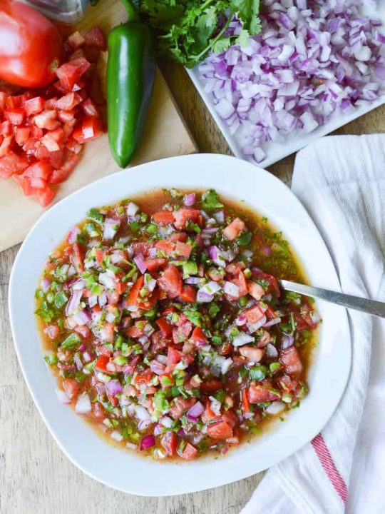 Easy Pico de Gallo - Sugar Dish Me