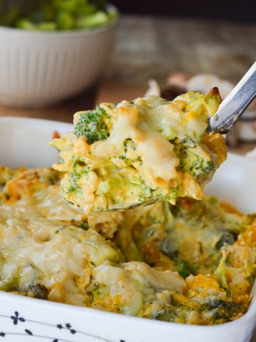 Classic Broccoli and Rice Casserole - Sugar Dish Me