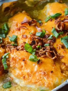 Smothered Cheesy Sour Cream Chicken - Sugar Dish Me