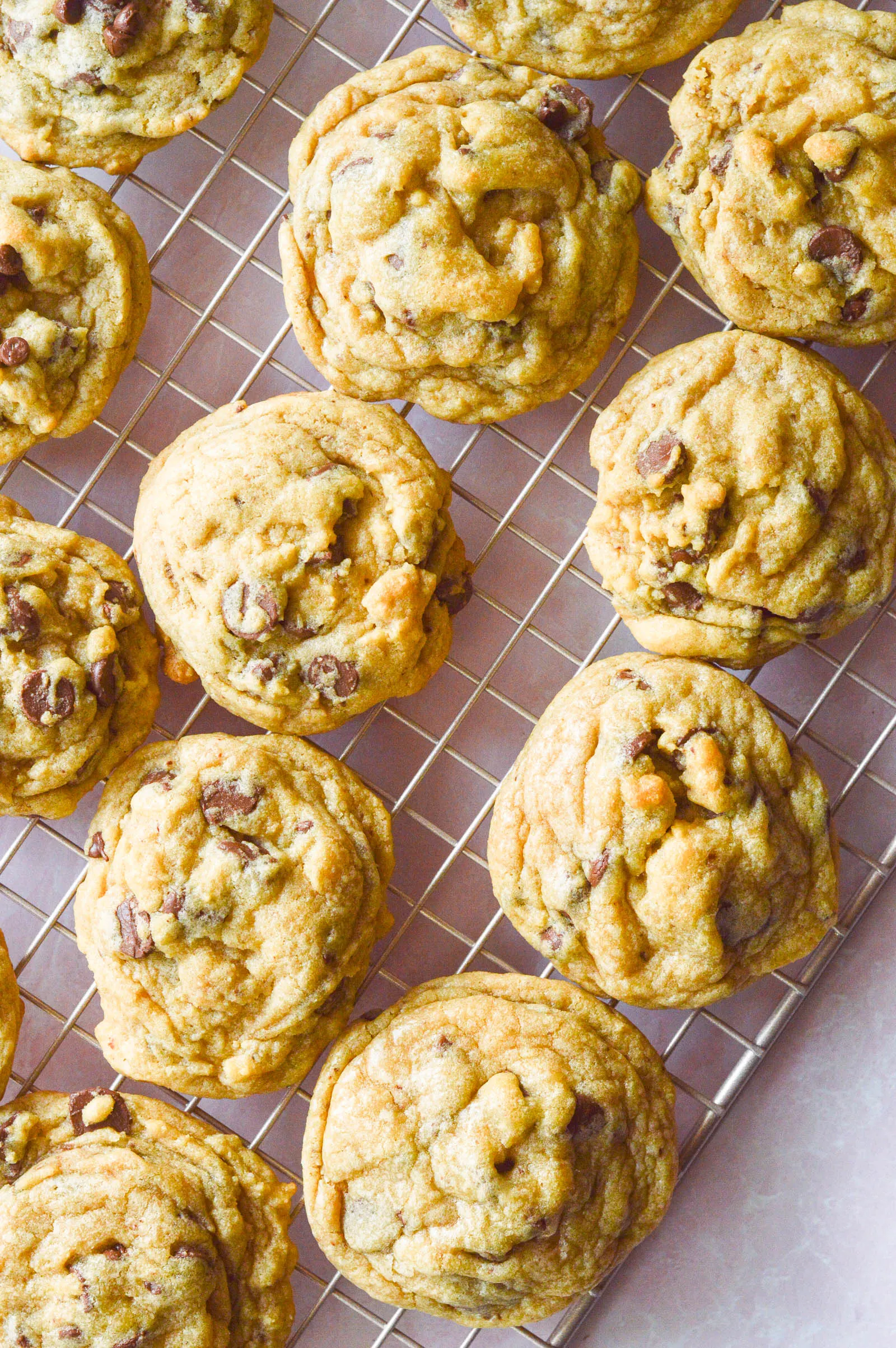 Pudding Chocolate Chip Cookies {Soft!} - Two Peas & Their Pod